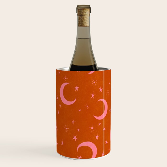 Goodnight Sky - pink and rust Wine Chiller Gallery Image 3
