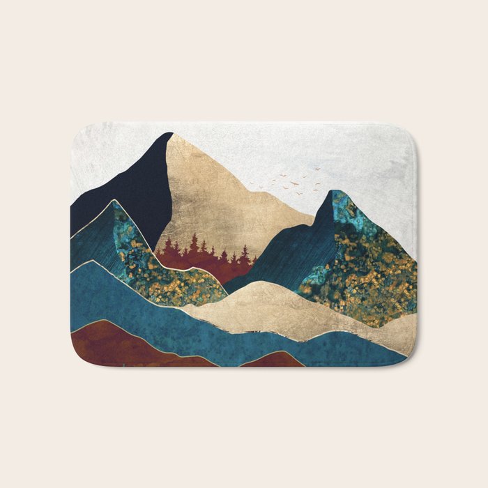 Malachite Mountains Bath Mat Gallery Image 1