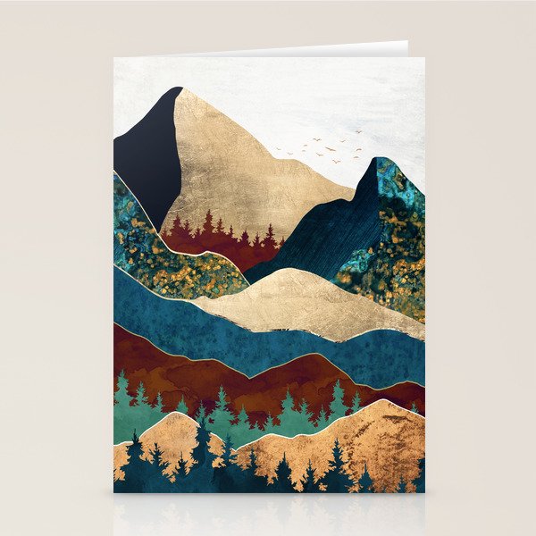 Malachite Mountains Stationery Card Gallery Image 1