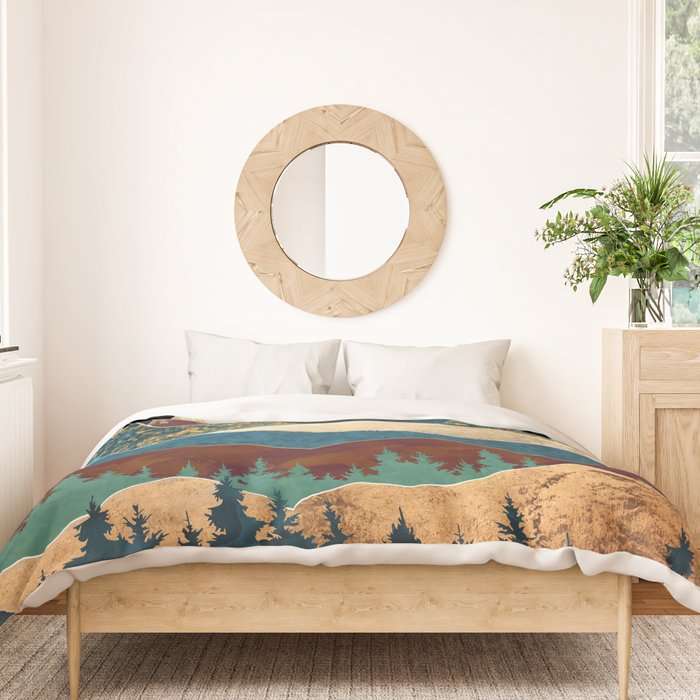 Malachite Mountains Duvet Cover Gallery Image 3
