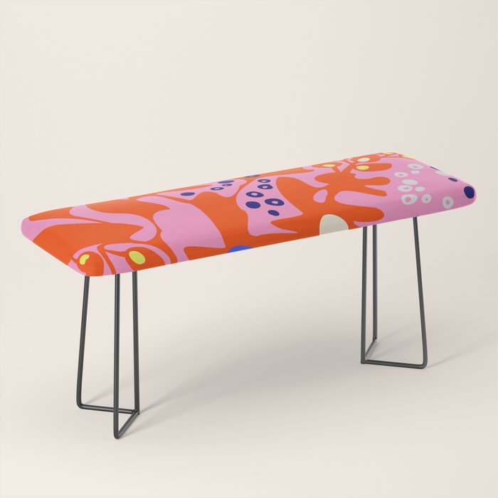 Pink home jungle: Organic shapes and flowers Bench Gallery Image 1