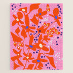 Pink home jungle: Organic shapes and flowers Jigsaw Puzzle Gallery Image 1