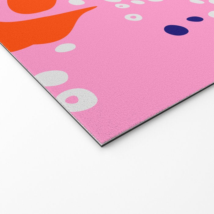 Pink home jungle: Organic shapes and flowers Welcome Mat Gallery Image 2