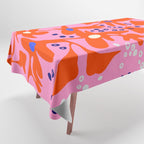Pink home jungle: Organic shapes and flowers Tablecloth Gallery Image 1