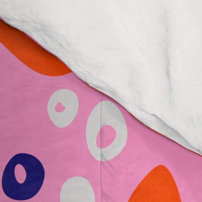 Pink home jungle: Organic shapes and flowers Comforter Gallery Image 4