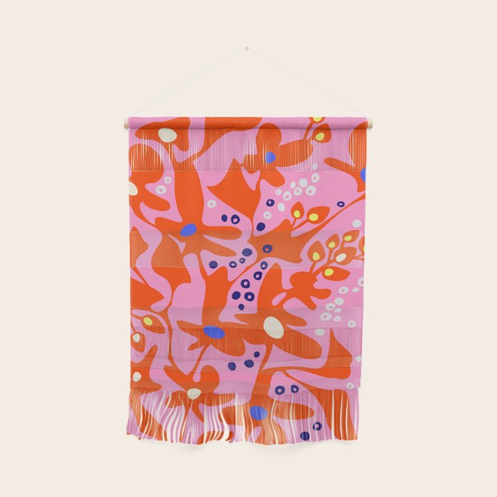 Pink home jungle: Organic shapes and flowers Wall Hanging Gallery Image 1