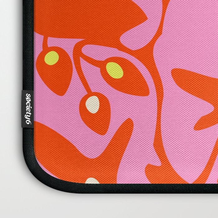 Pink home jungle: Organic shapes and flowers Laptop Sleeve Gallery Image 3