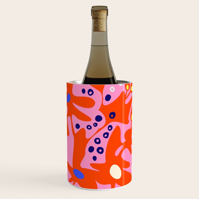 Pink home jungle: Organic shapes and flowers Wine Chiller Gallery Image 1