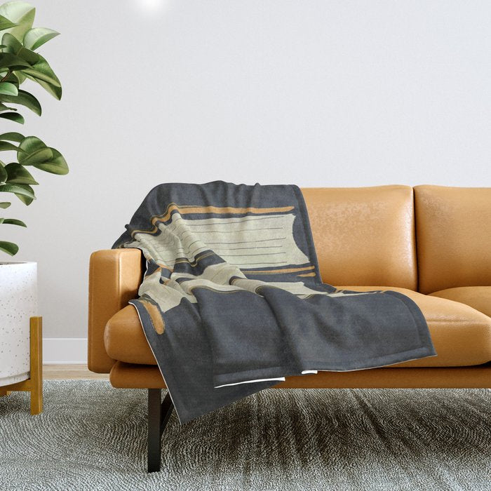 Four Books Throw Blanket Gallery Image 1