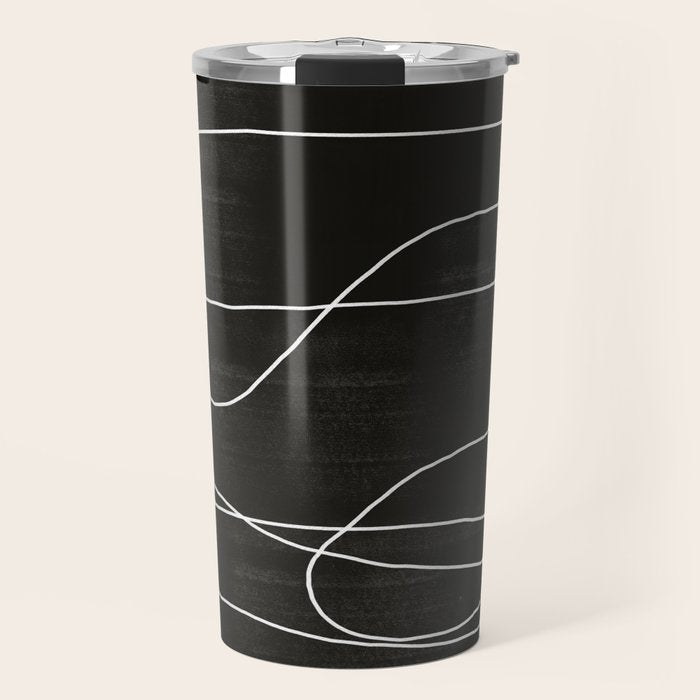 White Line Flow Travel Mug Gallery Image 1
