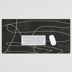 White Line Flow Desk Mat Gallery Image 1