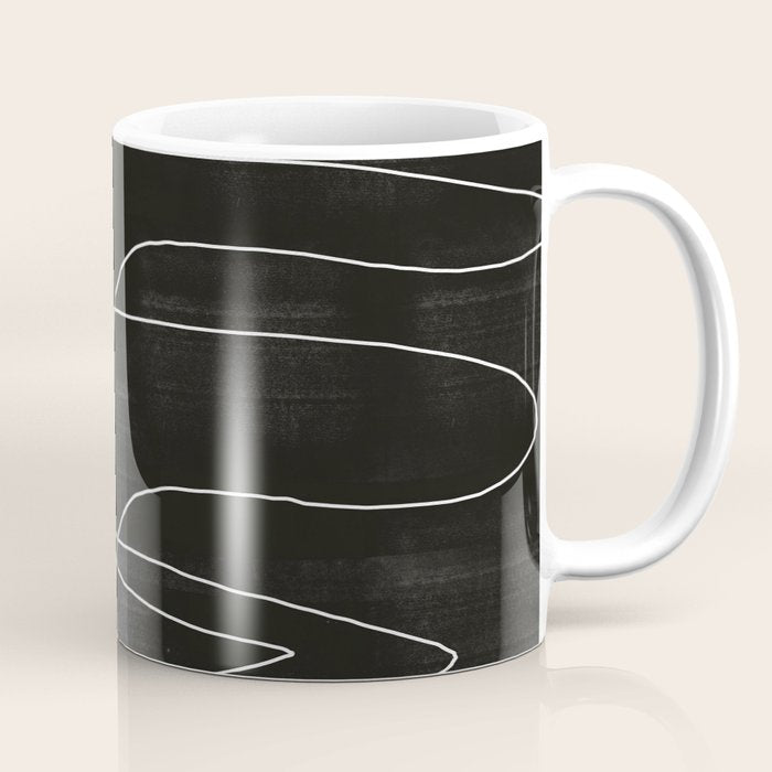 White Line Flow Coffee Mug Gallery Image 1