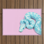 BLUE SNAKE Outdoor Rug Gallery Image 1