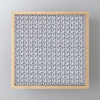 William Morris Vintage Rosehip Indigo Blue Mini Art Print Gallery Image 1