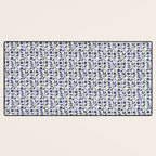 William Morris Vintage Rosehip Indigo Blue Desk Mat Gallery Image 3