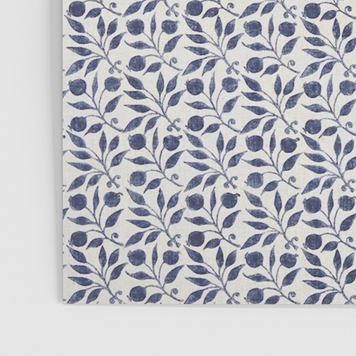 William Morris Vintage Rosehip Indigo Blue Poster Gallery Image 3