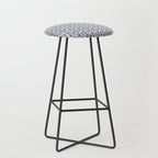 William Morris Vintage Rosehip Indigo Blue Stool Gallery Image 1