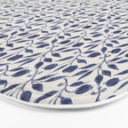 William Morris Vintage Rosehip Indigo Blue Bath Mat Gallery Image 3