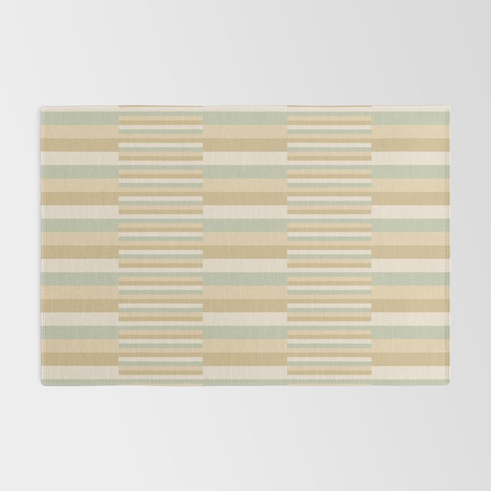 Mixed Stripes Pattern XXII Natural Boho Rug Gallery Image 2
