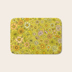 retro flower power wallpaper dreams // art by surfy birdy Bath Mat Gallery Image 1
