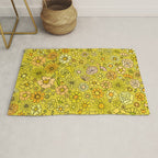 retro flower power wallpaper dreams // art by surfy birdy Rug Gallery Image 1