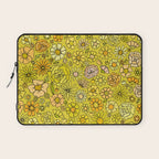 retro flower power wallpaper dreams // art by surfy birdy Laptop Sleeve Gallery Image 1