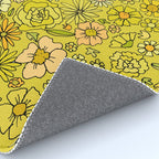 retro flower power wallpaper dreams // art by surfy birdy Rug Gallery Image 4