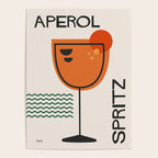 Cocktail Retro Mid Century Aperol Spritz Poster Gallery Image 4