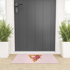 FLORAL PIZZA Welcome Mat Gallery Image 3