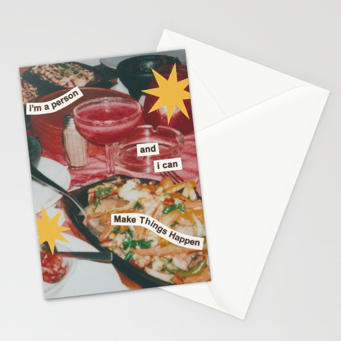 i'm a person and i can Make Things Happen Stationery Card Gallery Image 2