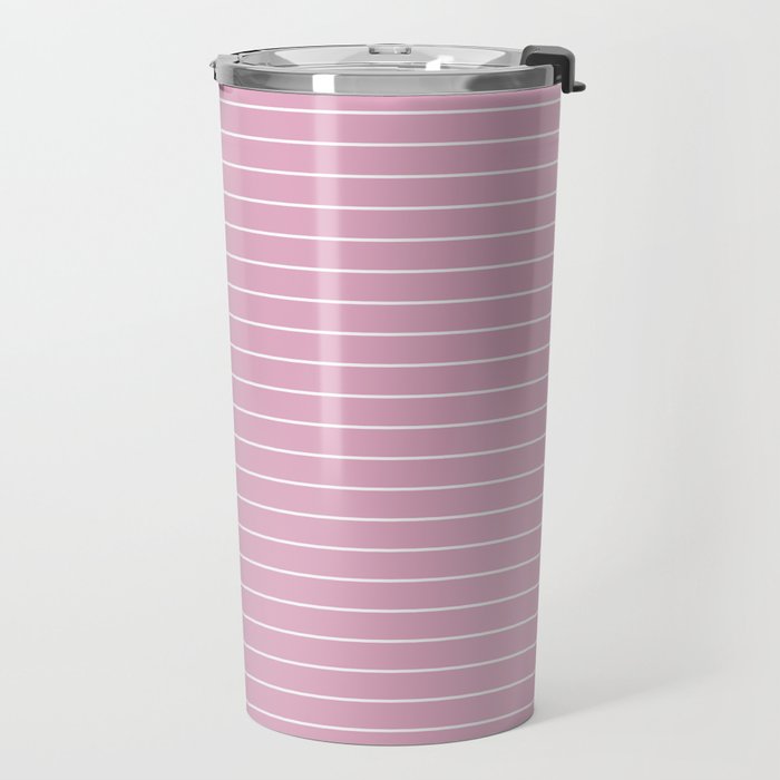 Minimal Arch XXVII Blush Pink Modern Geometric Lines Travel Mug Gallery Image 2