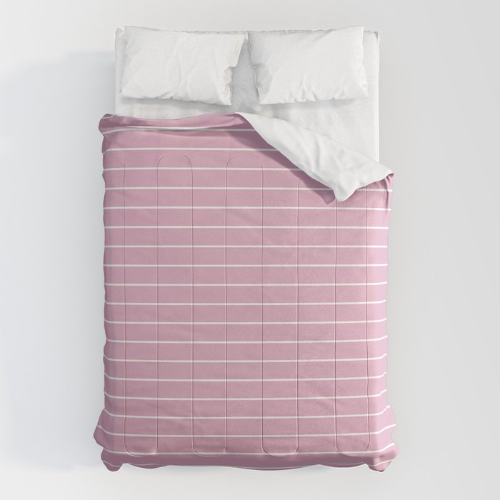 Minimal Arch XXVII Blush Pink Modern Geometric Lines Comforter Gallery Image 1