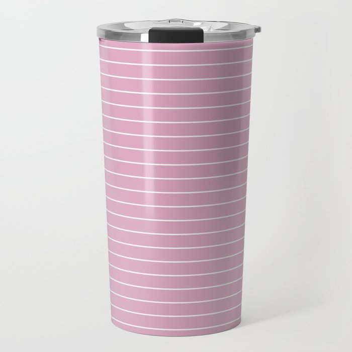 Minimal Arch XXVII Blush Pink Modern Geometric Lines Travel Mug Gallery Image 1