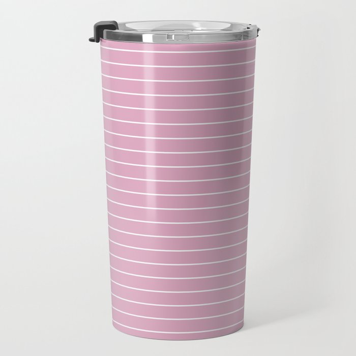 Minimal Arch XXVII Blush Pink Modern Geometric Lines Travel Mug Gallery Image 3