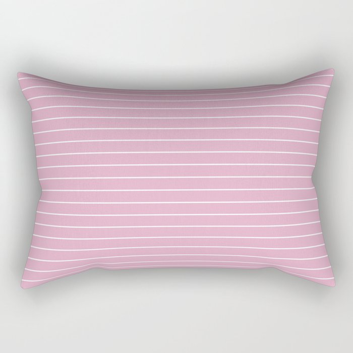 Minimal Arch XXVII Blush Pink Modern Geometric Lines Rectangular Pillow Gallery Image 2