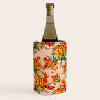 70s Pastel Floral on pink blush Boho Wine Chiller Gallery Image 3