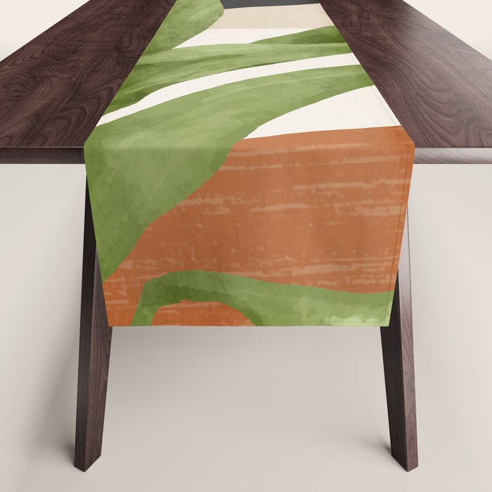 Abstract Art Tropical Leaf 11 Table Runner Gallery Image 1