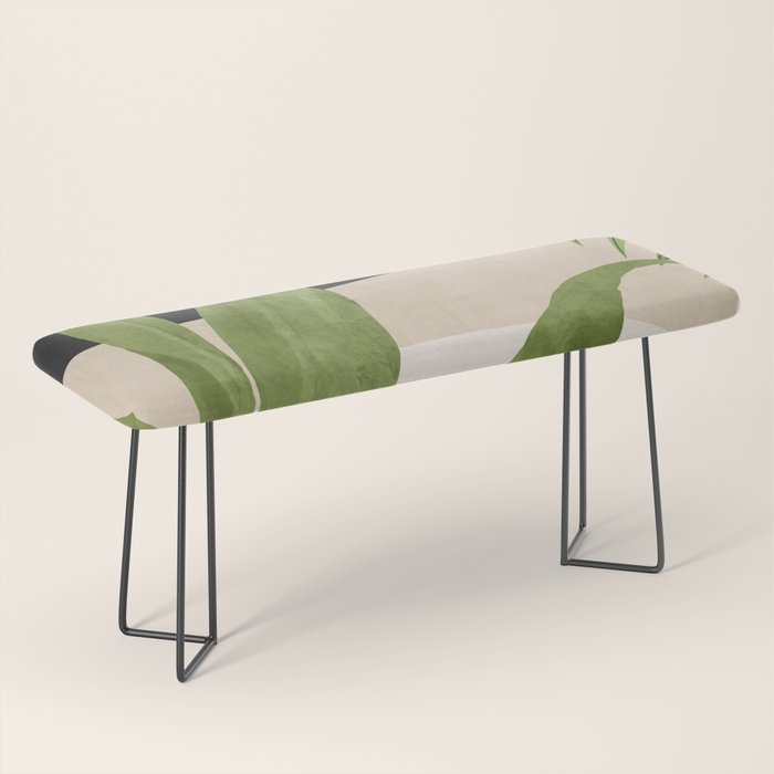 Abstract Art Tropical Leaf 11 Bench Gallery Image 1