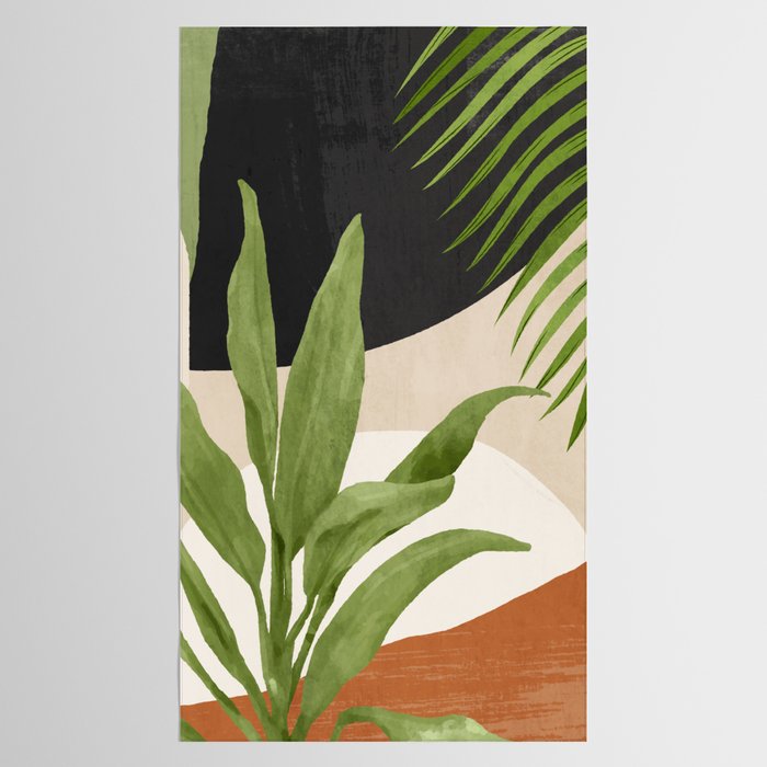 Abstract Art Tropical Leaf 11 Tablecloth Gallery Image 2