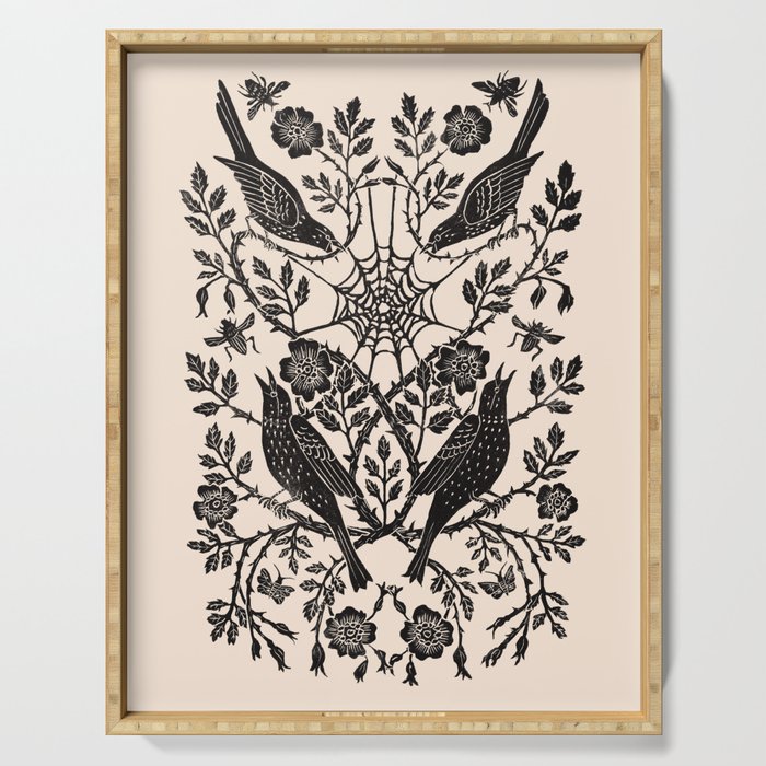 Tangle Rose Serving Tray Gallery Image 1
