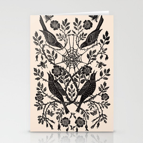 Tangle Rose Stationery Card Gallery Image 1