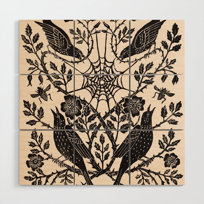 Tangle Rose Wood Wall Art Gallery Image 1
