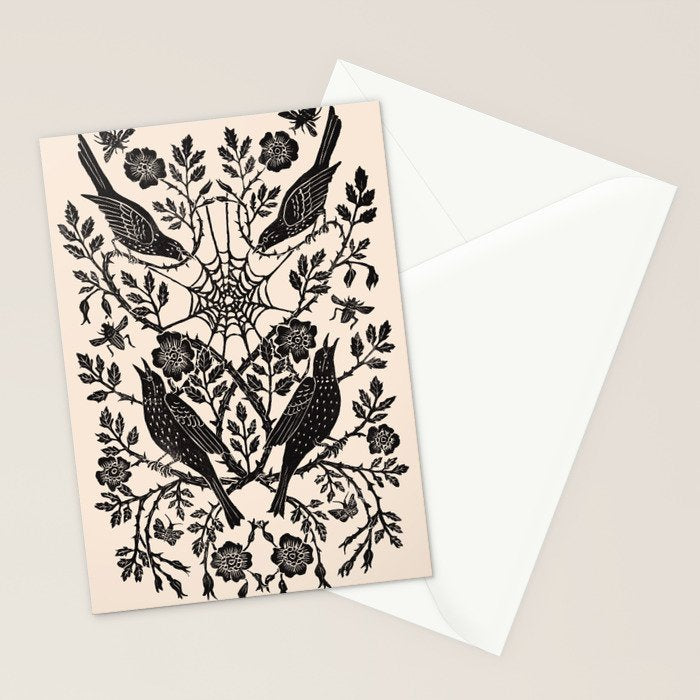 Tangle Rose Stationery Card Gallery Image 2