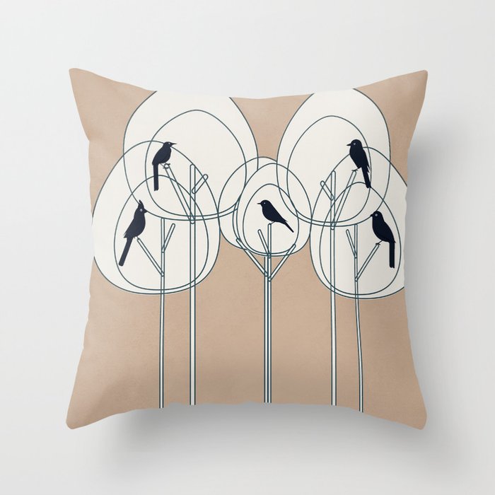 Song from the Branches 3 Throw Pillow Gallery Image 6