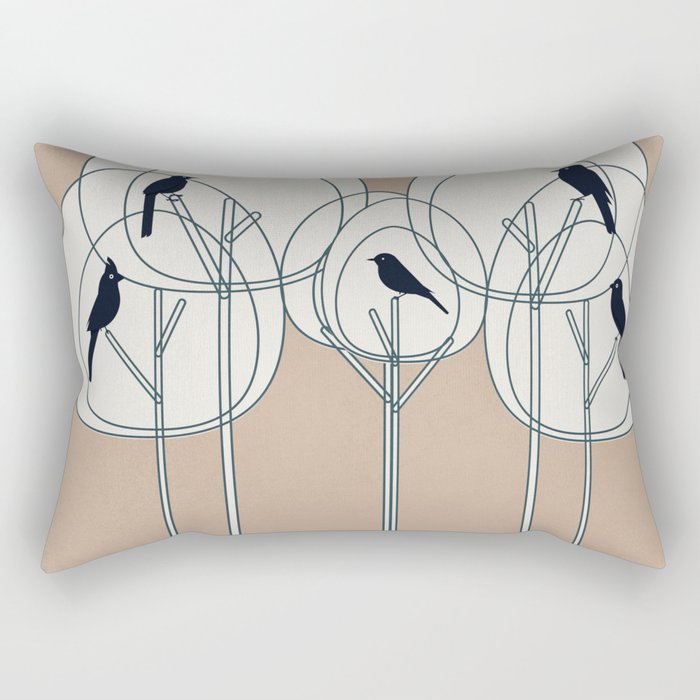 Song from the Branches 3 Rectangular Pillow Gallery Image 2