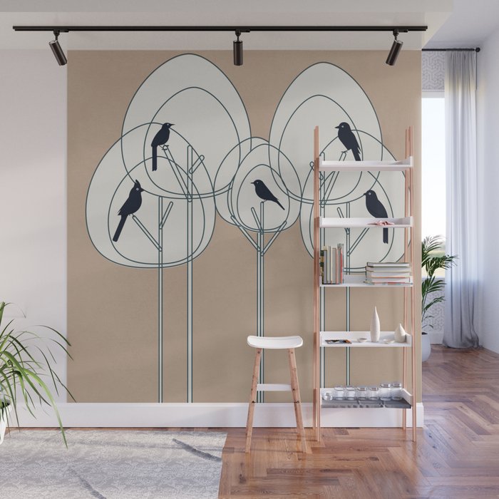 Song from the Branches 3 Wall Mural Gallery Image 1