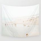 At The Beach (twelve) - minimal beach series by Ingrid Beddoes Wall Tapestry Gallery Image 4