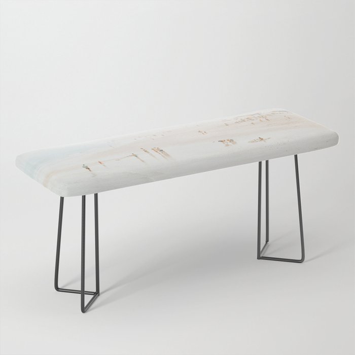 At The Beach (twelve) - minimal beach series by Ingrid Beddoes Bench Gallery Image 1