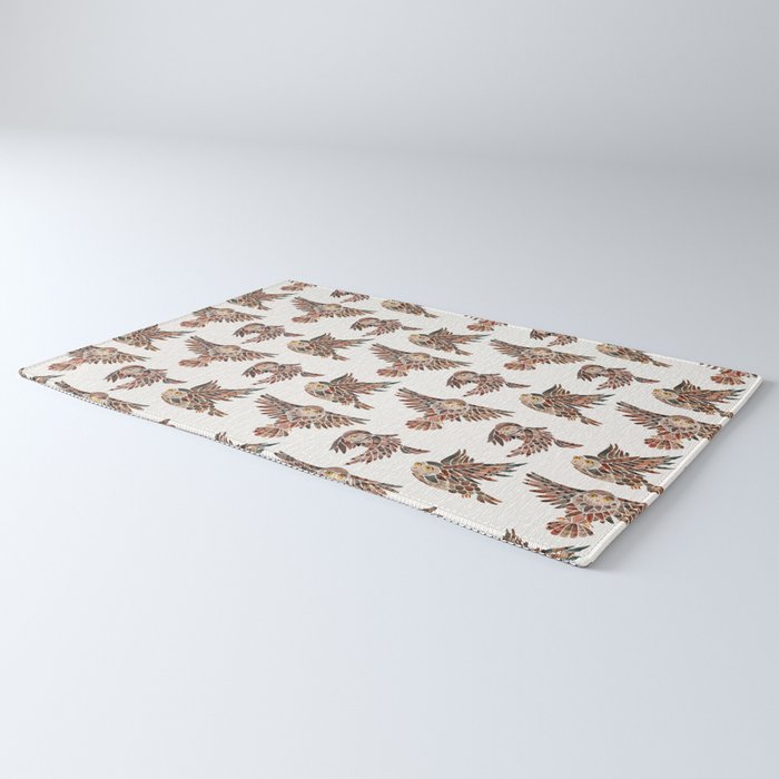 Owls in Flight - Brown Palette Rug Gallery Image 3