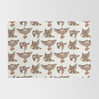 Owls in Flight - Brown Palette Rug Gallery Image 2